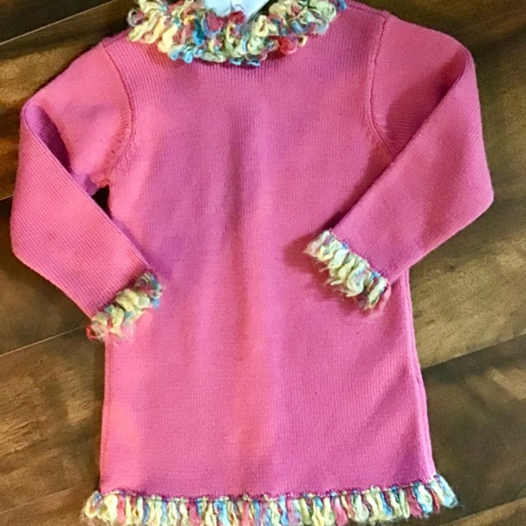 Nicole Miller’s Sesame Street long-sleeve pink Elmo sweater for little girls, 4T - Picture 2 of 4